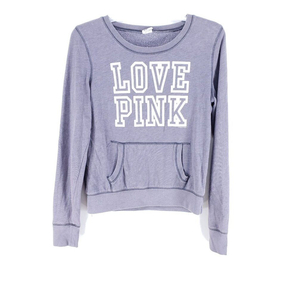 Pink Crew Neck Shirt Women's Sz Large Purple